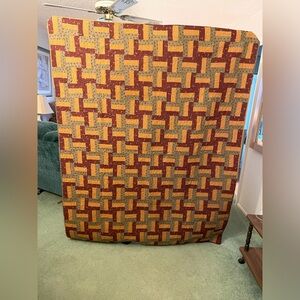 Handmade quilt twin/large lap size